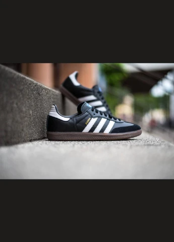 Чорні кросівки b75807 демісезон adidas Originals Samba OG
