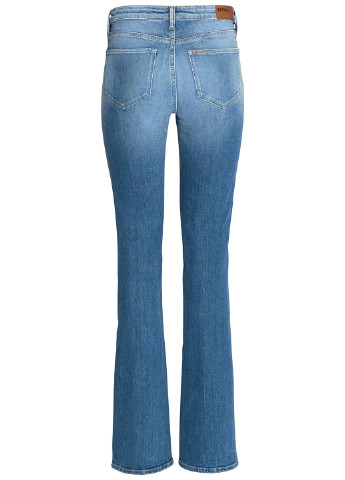 Голубые демисезонные клеш джинсы H&M