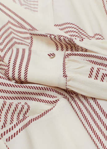 Белая демисезонная блузка с узлом H&M