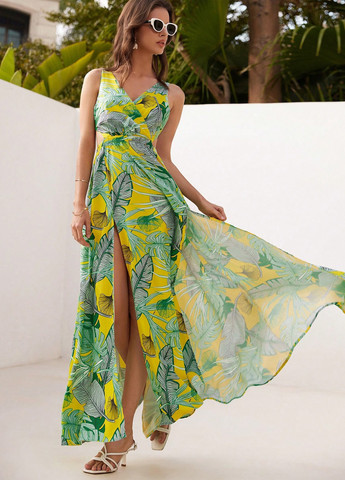 Летний женский сарафан SHEIN в цветочек