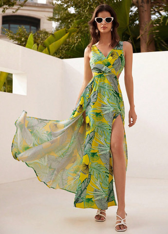 Летний женский сарафан SHEIN в цветочек