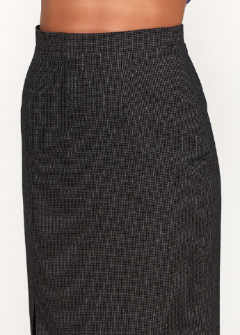 Серо-коричневая кэжуал с узором гусиная лапка юбка My choice by NK карандаш