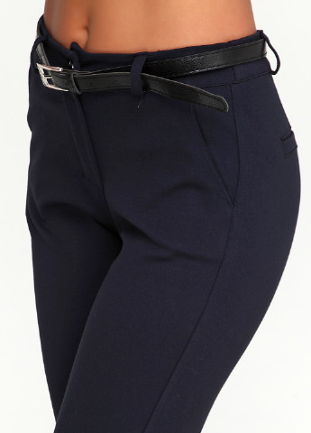 Темно-синие кэжуал демисезонные зауженные брюки LCK