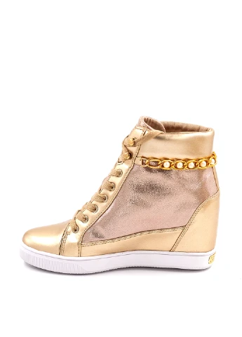 Золотые кеды Guess
