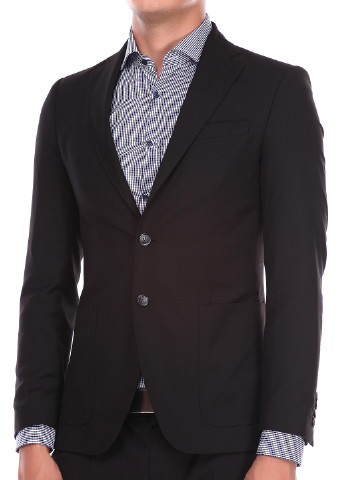Пиджак Arber с длинным рукавом однотонный чёрный кэжуал