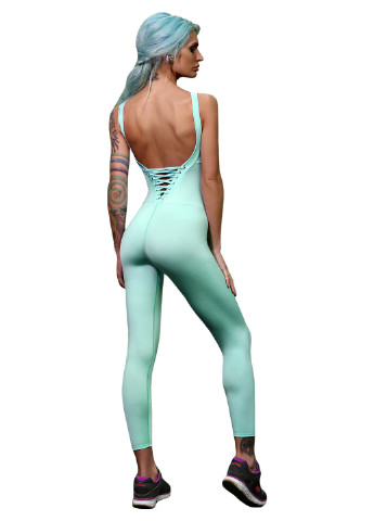 Комбінезон Designed for fitness комбінезон-брюки однотонний м'ятний спортивний