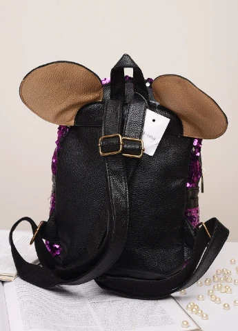 Рюкзак с пайетками детский фиолетовый Let's Shop (254369877)