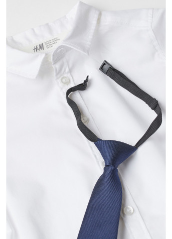 Краватка H&M однотонна синя