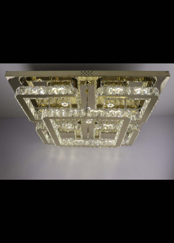 Люстра потолочная хрустальная LED с пультом C1787/800*800-gd Золото 17х80х80 см. Handmade (234538213)
