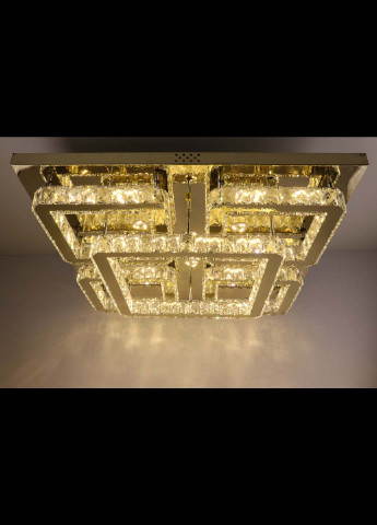 Люстра потолочная хрустальная LED с пультом C1787/800*800-gd Золото 17х80х80 см. Handmade (234538213)