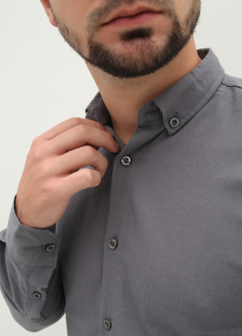 Графитовая кэжуал рубашка Figo