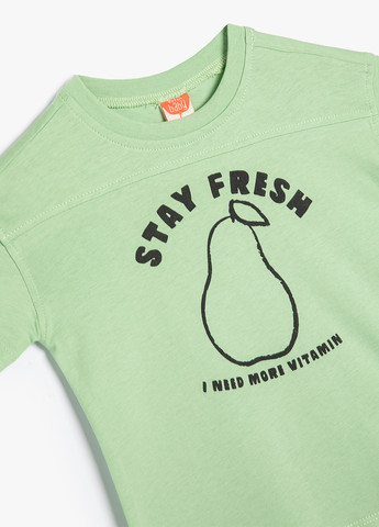 Світло-зелена літня футболка KOTON