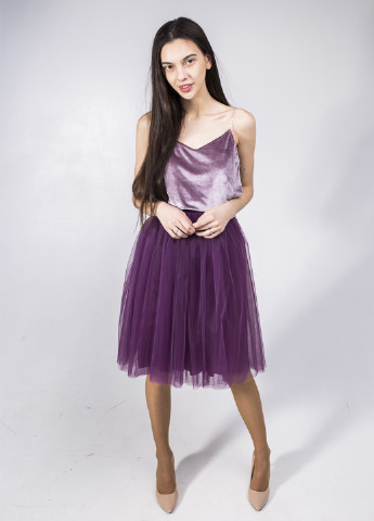 Фиолетовая праздничный однотонная юбка Тю-Тю! пышная