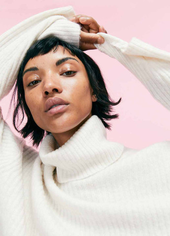 Кремовый демисезонный свитер H&M