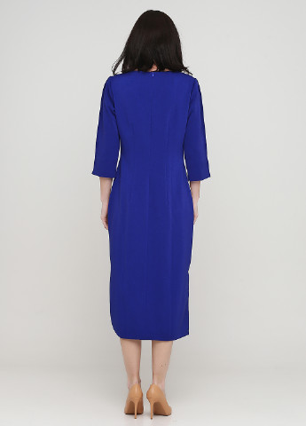 Сіро-синя ділова сукня а-силует Anastasia Ivanova for PUBLIC&PRIVATE меланжева