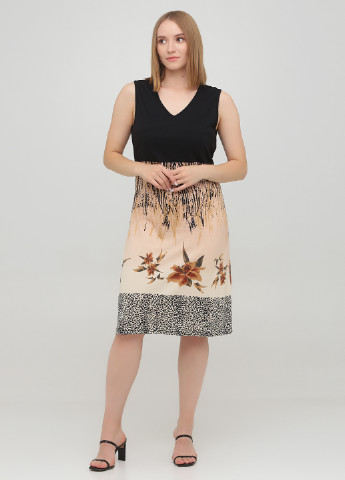 Комбинированное кэжуал платье Feel с цветочным принтом
