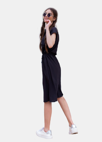Черное кэжуал платье рубашка Modna Anka однотонное