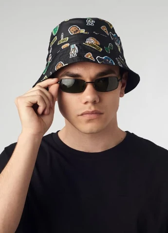 Панамка двохстороння Rick and Morty Black/Black Custom Wear (237581687)
