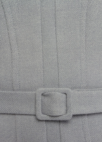Костюм (жакет, юбка) BGL юбочный однотонный светло-серый кэжуал вискоза, полиэстер