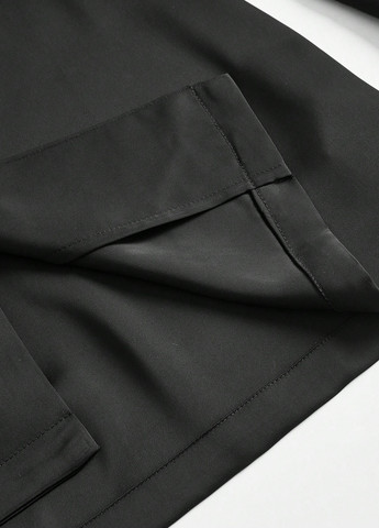 Чорна кежуал сукня сукня-сорочка SHEIN однотонна