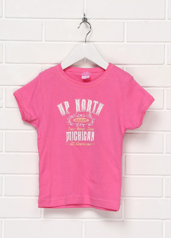 Розовая летняя футболка Lat