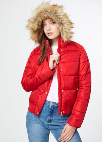 Красная демисезонная куртка Jennyfer