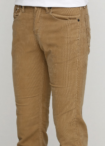 Коричневые кэжуал демисезонные прямые брюки Levi's