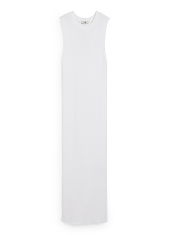 Білий кежуал сукня сукня-майка C&A однотонна