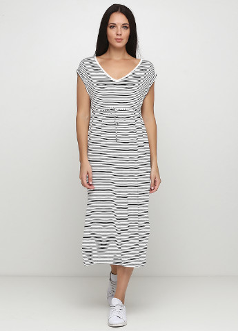 Чорно-білий кежуал сукня сукня-футболка H&M в смужку