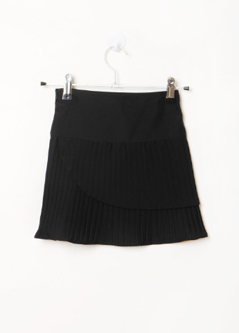 Черная кэжуал однотонная юбка Elegance клешированная