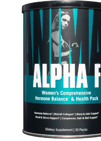 Комплексная формула для гормонального баланса и здоровья женщин Alpha F Women's 30 Packs Universal Nutrition (255916180)