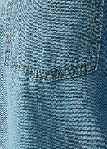 Светло-синяя джинсовая рубашка однотонная KOTON