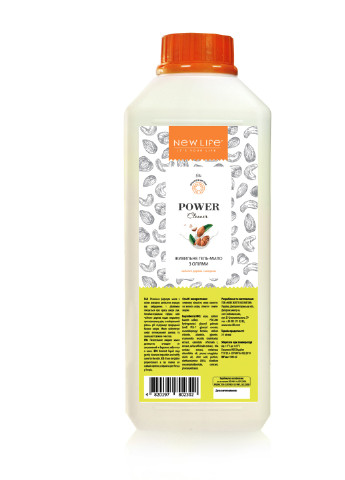 Гель-мыло питательное Power Clean 1000 ml New LIFE (252434175)