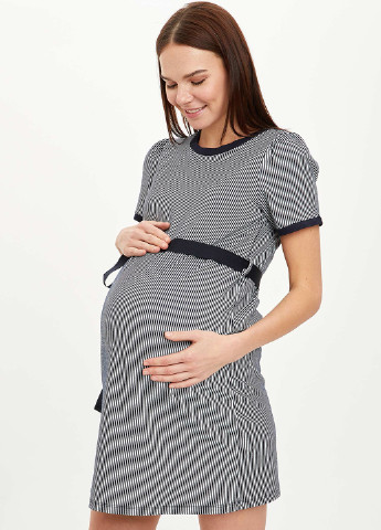 Темно-синее кэжуал платье для беременных DeFacto