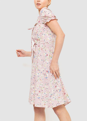 Пудрова кежуал сукня кльош Ager з квітковим принтом