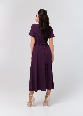 Фиолетовое кэжуал платье so-78217-fio с юбкой-солнце Alpama