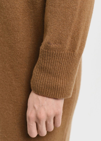 Коричнева кежуал сукня сукня светр Gant однотонна