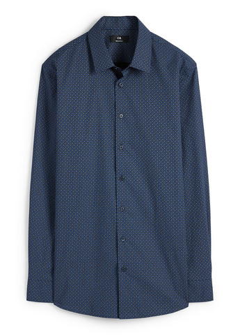 Темно-синій демісезонний комплект (пуловер, сорочка) C&A