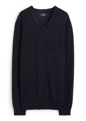 Темно-синій демісезонний комплект (пуловер, сорочка) C&A