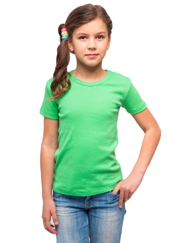 Зелена демісезонна футболка дитяча Наталюкс 21-3305
