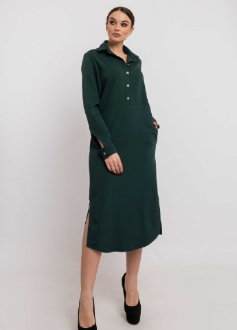 Зеленое кэжуал платье тенди пл 0520 зеленый Ри Мари однотонное