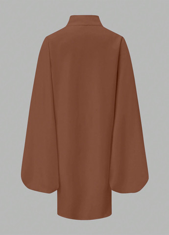 Коричнева кежуал сукня сукня-сорочка SHEIN однотонна