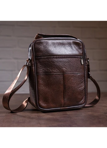 Мужская кожаная сумка 22,5х18,5х5 см Vintage (229460159)