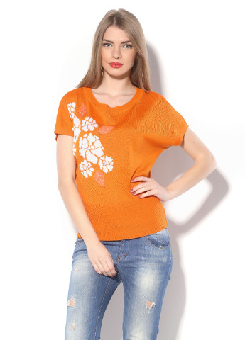 Оранжевая демисезонная блуза Flash