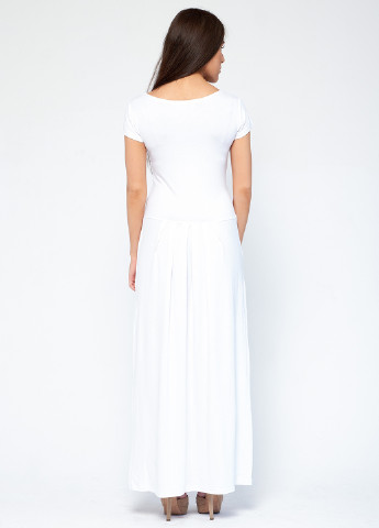 Белое кэжуал платье Majaly с надписью