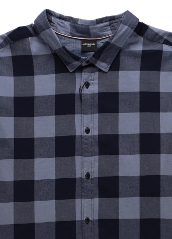 Синяя кэжуал рубашка в клетку Jack & Jones