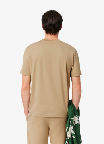 Темно-бежева футболка Lacoste