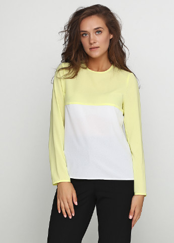 Светло-желтая демисезонная блуза SP8