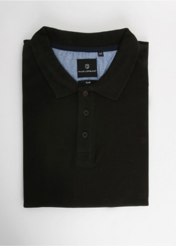 Черная футболка-поло для мужчин Pako Lorente однотонная
