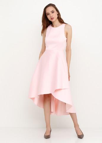 Светло-розовое коктейльное платье с юбкой-солнце Mint & Berry однотонное